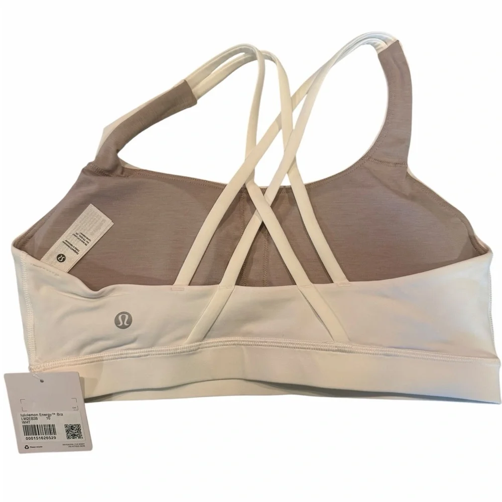 Lululemon Energy Bra NWT size 10 white - Picture 2 of 3